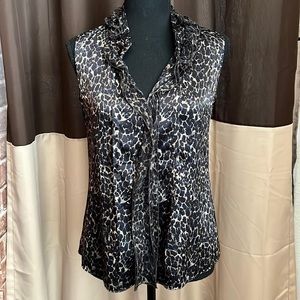 Elie Tahari silk sleeveless blouse in XS